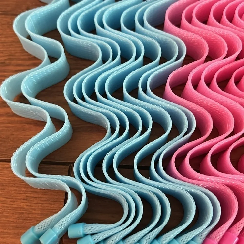 Water ripple hair rollers like new